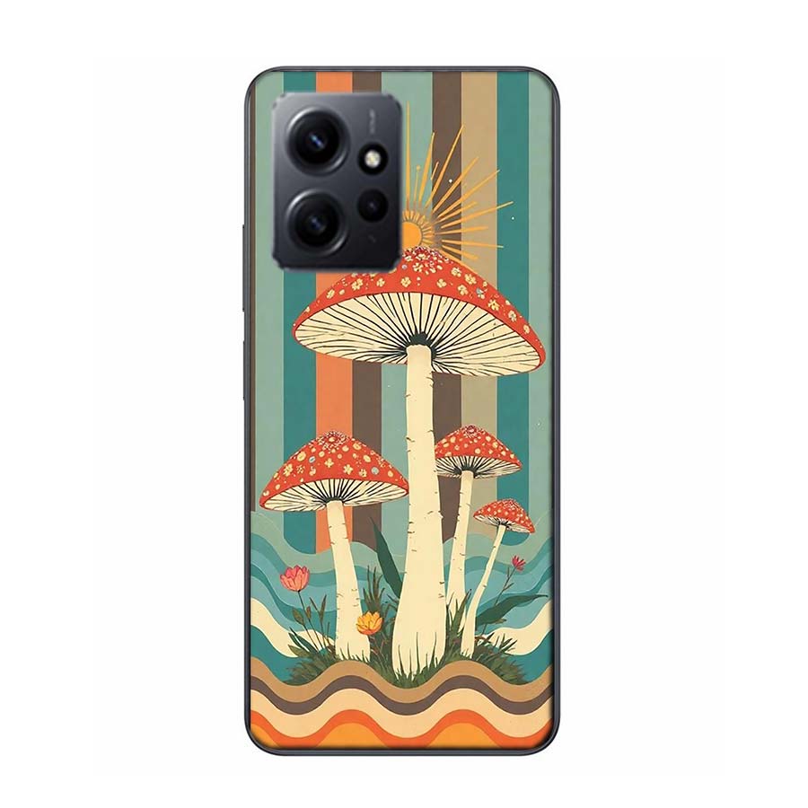 

Boho Hippy Mushroom Sunrise Phone Case For Redmi Note 14 15 Pro 5G 13 12 Pro Plus 11 11T 11E 11S 10 Pro 10S 9 9S Cover Cell Clea Redmi Note 12 Pro 4G