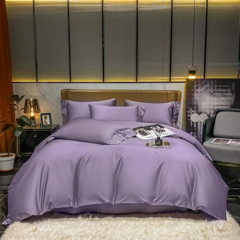 Nordic Style 60-count Xinjiang Long-staple Cotton Category A Four-piece Set High-end Pure Cotton Four-piece Duvet Cover