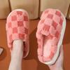 Winter new indoor cotton shoes non-slip and warm thick-soled couple cotton slippers plush slippers