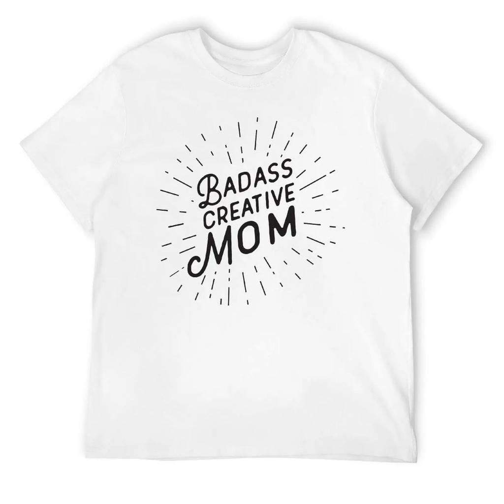 Mother's Day Badass Creative Mom WOmen's Triblend T-shirt Crewneck Sports T-shirts Novelty Fitness Funny Eur Size
