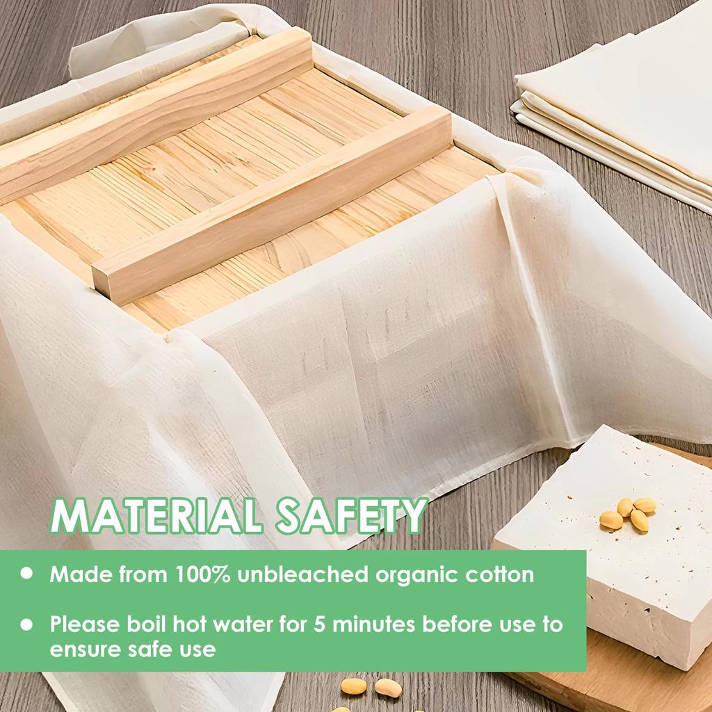 12 Stuks Kaasdoeken Natuurlijk Ongebleekt Katoen Kaasdoek 20 Inch Vierkant Kaasdoeken Herbruikbaar Biologisch Keuken Fijnmazig Zeef