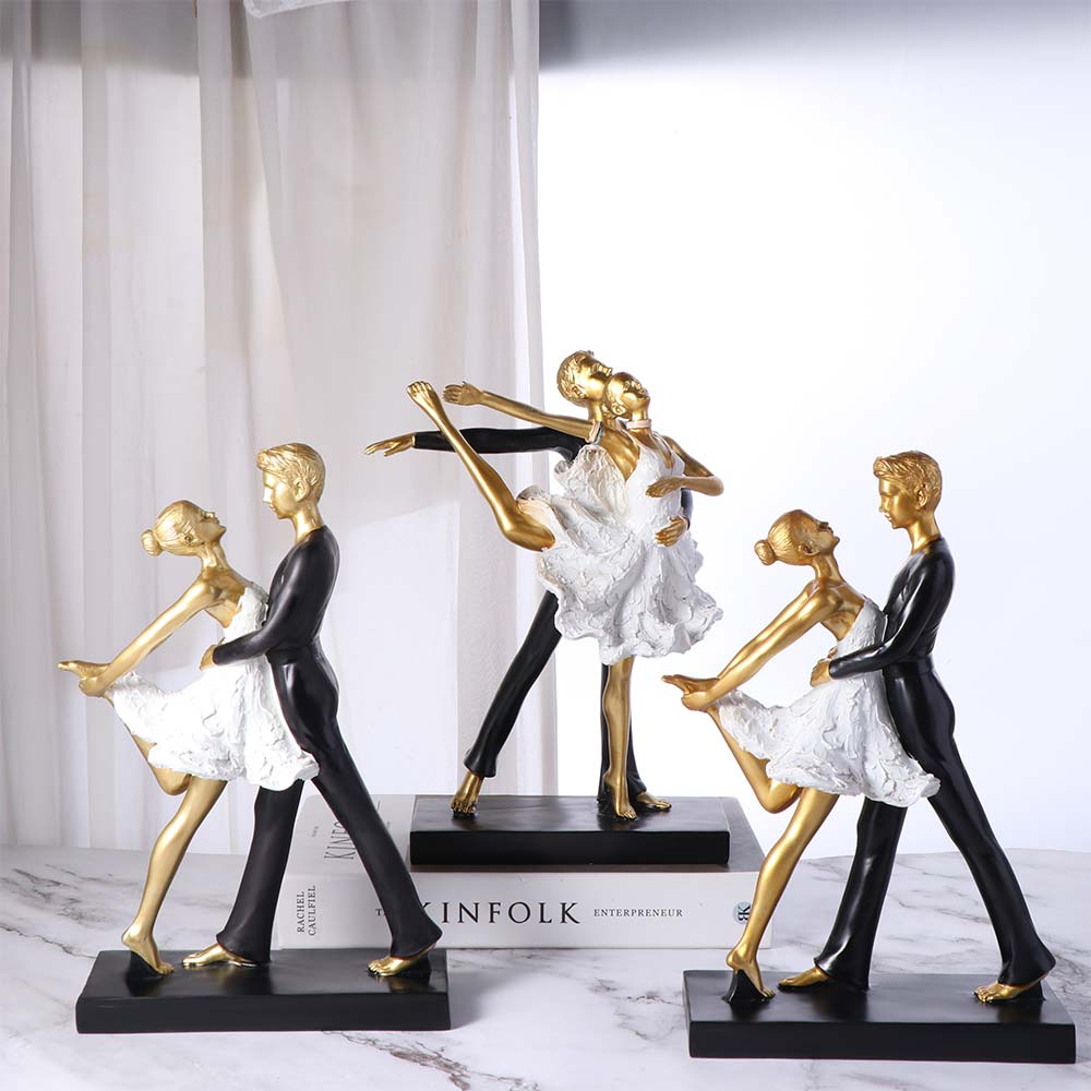 Resin Character Ornaments Simple Miniatures Figurine Sculpture Dancer Statue  Living Room