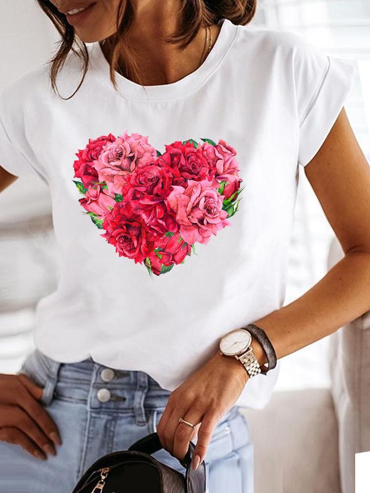 Clothes Fashion Love Plant Cute Lovely Style Short Sleeve Pr