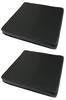 Golden Eagle Leather Made In 40x40x5 Cushion, Japan, Low-Rebound, High-Rebound Urethane, Column, (Black, 2)