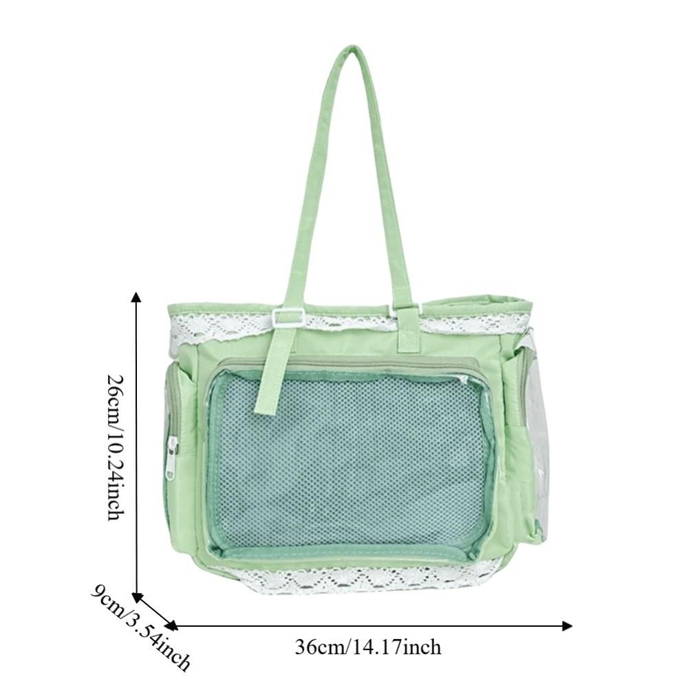 DIY Lace Itabag Large Capacity Tote Bag Y2k Anime Shoulder Bag  Parties