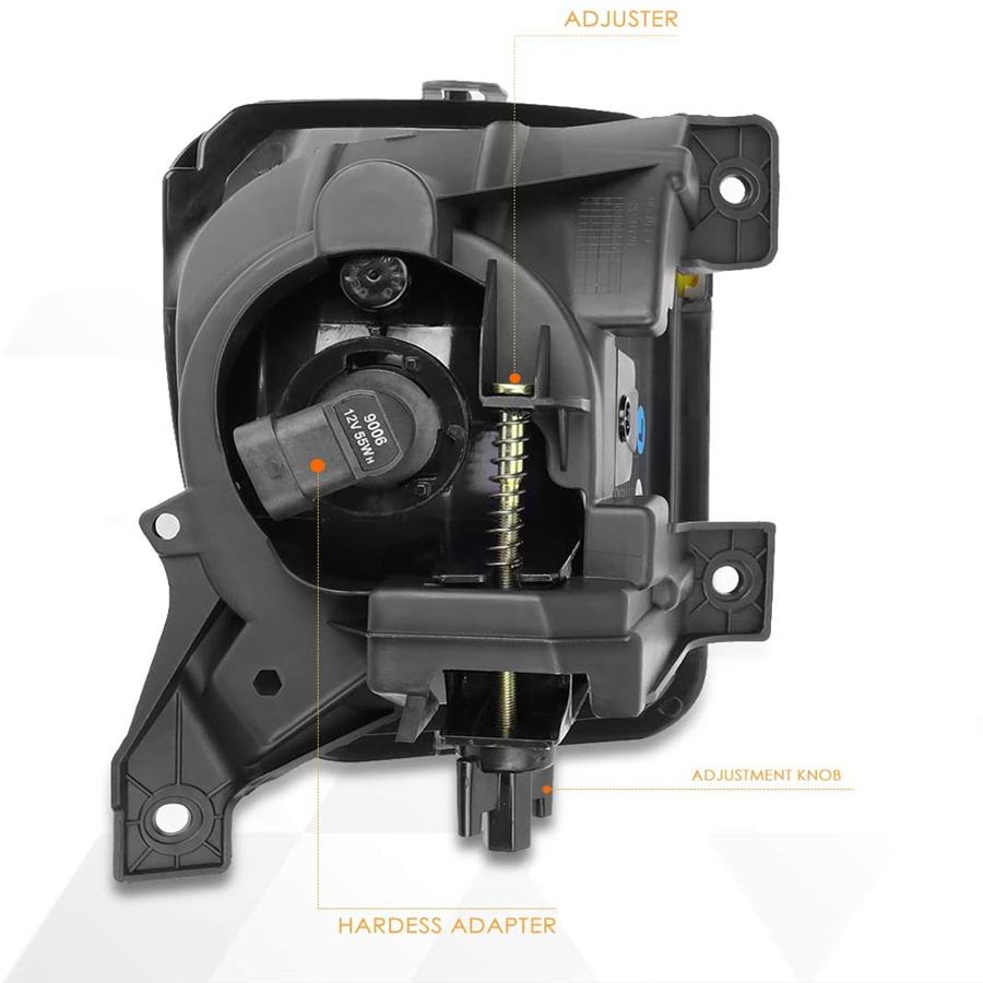 Fits 13-18 Dodge RAM 1500 Pickup Truck Smoked Bumper Fog Light Lamps with Bulbs