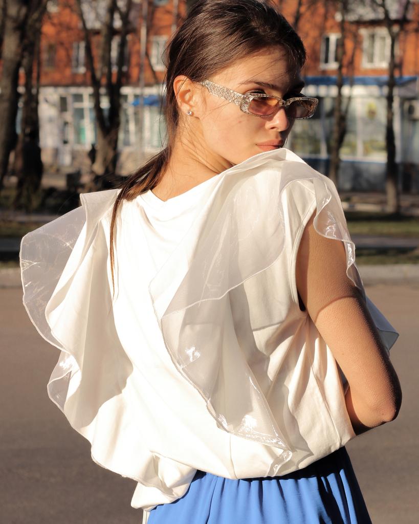 Блуза белая Mira Mia 232007 36