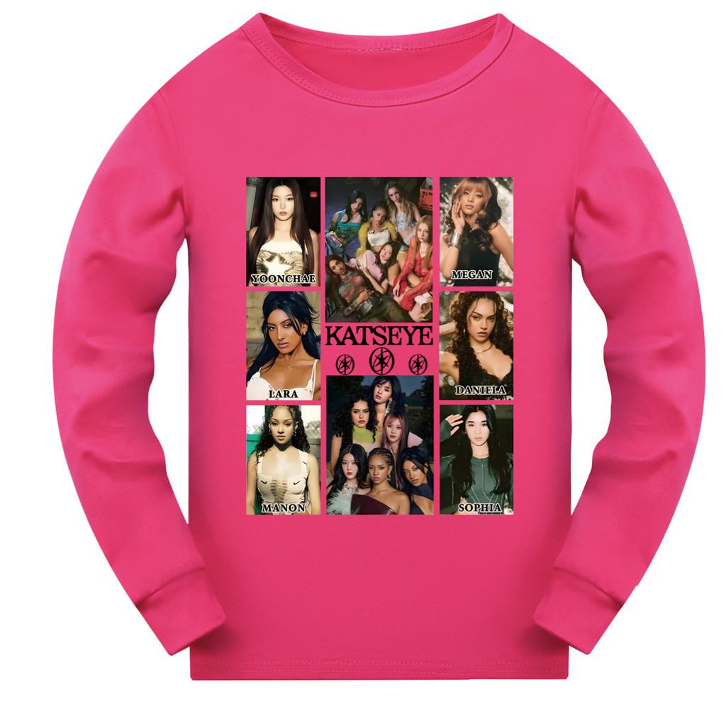 5352 Girls Fashion KATSEYE Print Long Sleeves T-Shirt