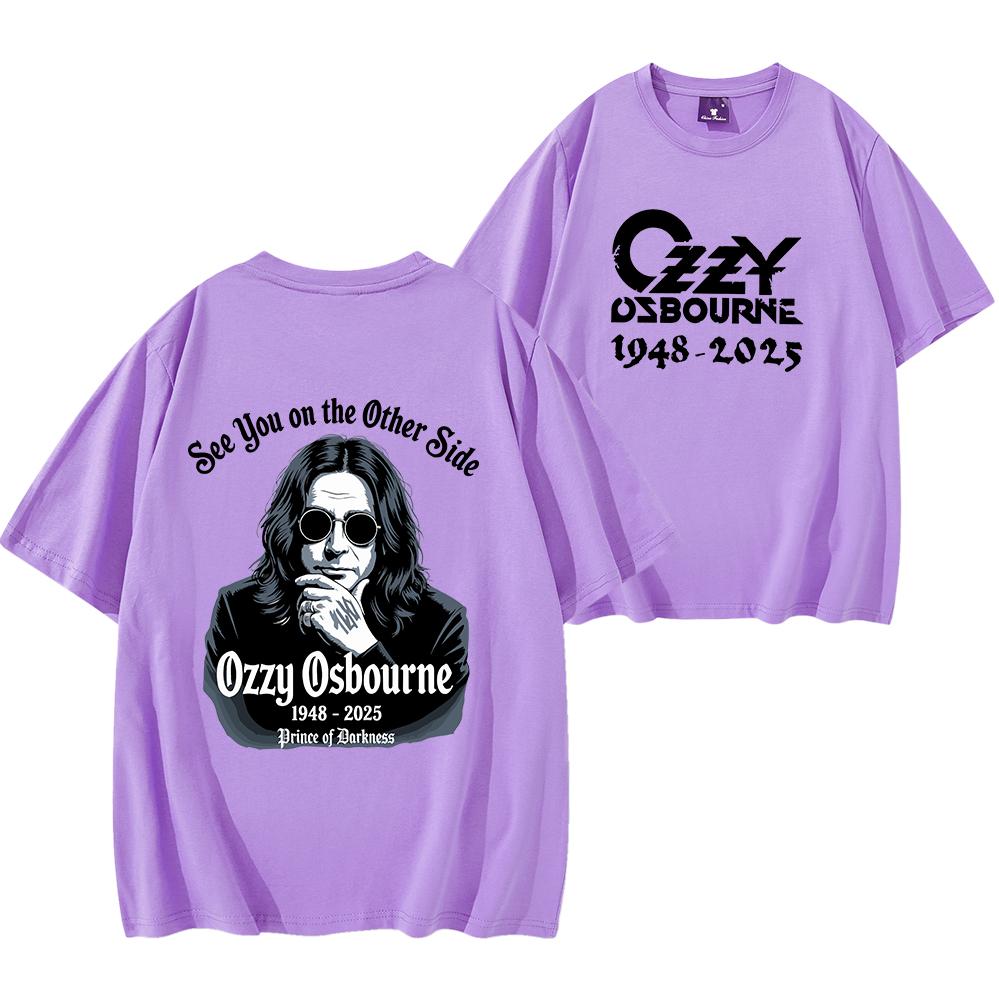 GUOYAN TOP Ozzy Legends Never Die Shirt Het Prince of Darkness T-shirt RIP Ozzy T-shirt Black Sabbath Tribute Shirt Muziekfan T-shirt 2XL