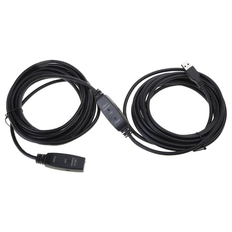 USB3.0 Extension Cord with Signal Boosters Active Repeater USB Male to Female Extender Wire for Wireless Netwrok Adapter