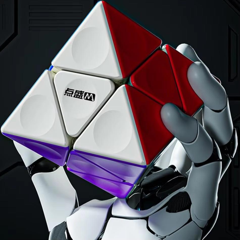 

DianSheng Magnetic FTO Second-order Octahedron Magnetic Magic Cube Educational Toy Toys For Children Cubo Magico Toys белый