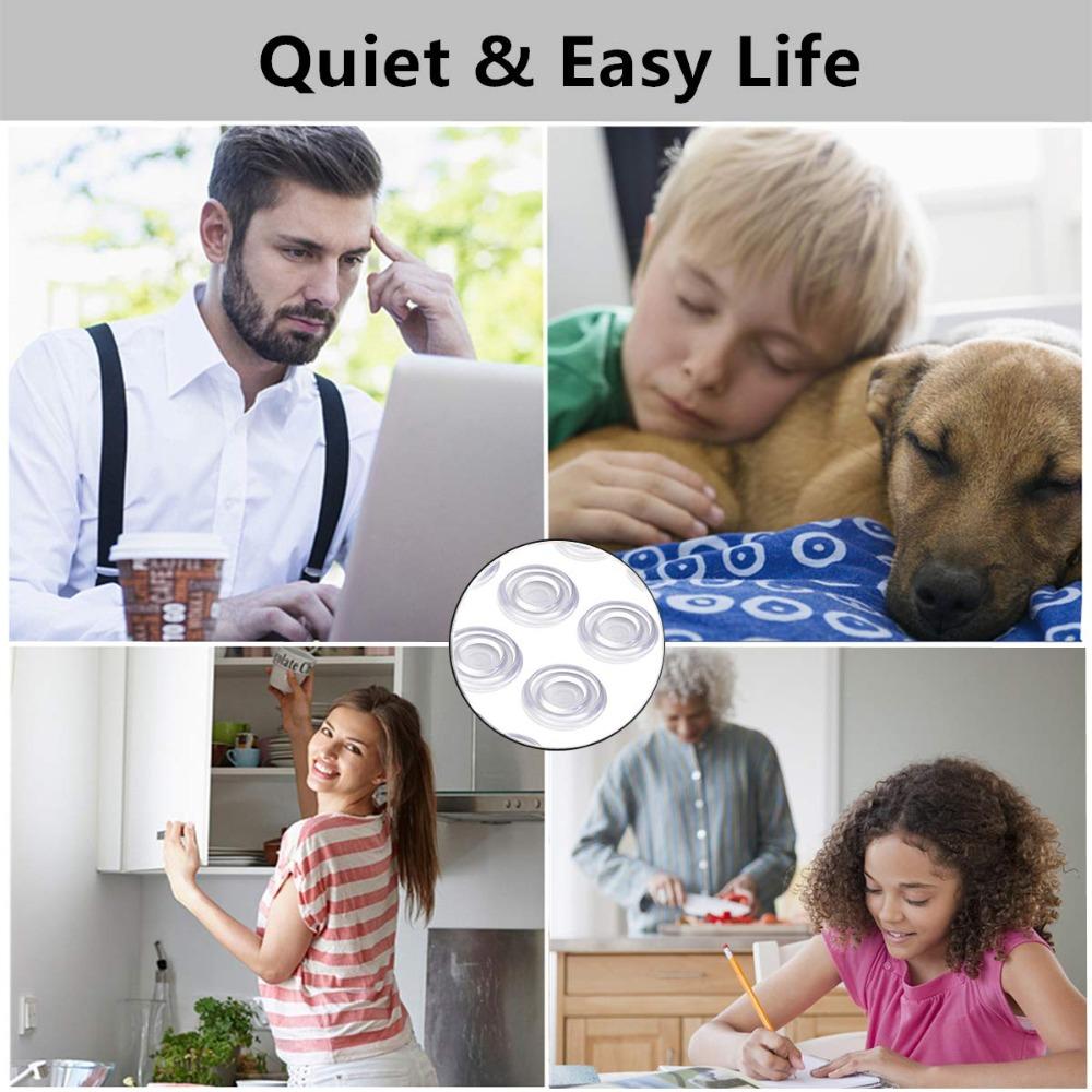 Clear Glass Table Top Anti Slip Pads Round Under Glass Pads Anti Slip Glass Table Top Bumpers