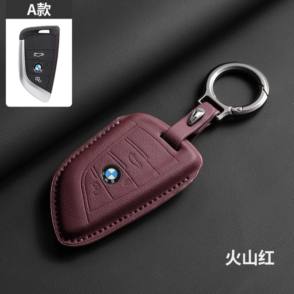 Leder für BMW Schlüsselhülle für 3 5 7 Serie Schlüsselabdeckung Schale Schutzhülle für 525 4 Serie Trendiges Unisex-Accessoire