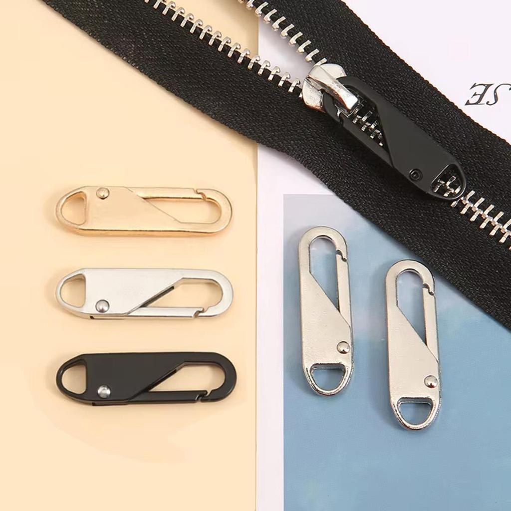 Zip Puller Replacements Zip Slider Repair Instant Zippers Head Pull Handle Zippers Extender for Cloth Travel Bag