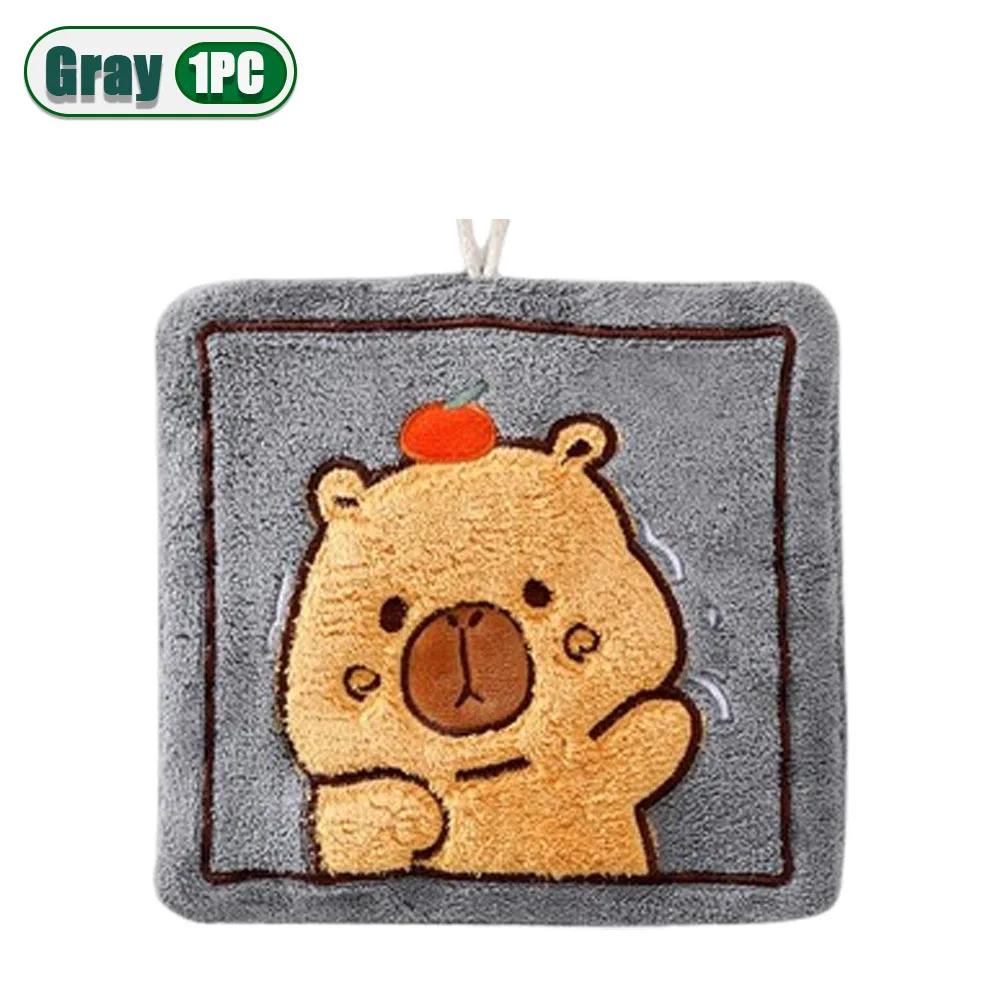 

1-20PCS Cute Hanging Capybara Hand Towel Absorbent Lint-free Kitchen Towel Bathroom Hand Towel Children s Wash Handkerchief