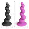 Soft Silicone Anal Plug Suction Cup Butt Plug Pulling Beads Adult Sex Games Tool G-Spot Stimulate Massage