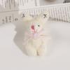 Adorable Rabbit Doll Pendant Accessory Star and Love Heart Pattern Pendant Charm Ornament Perfect for Keychains and Bags