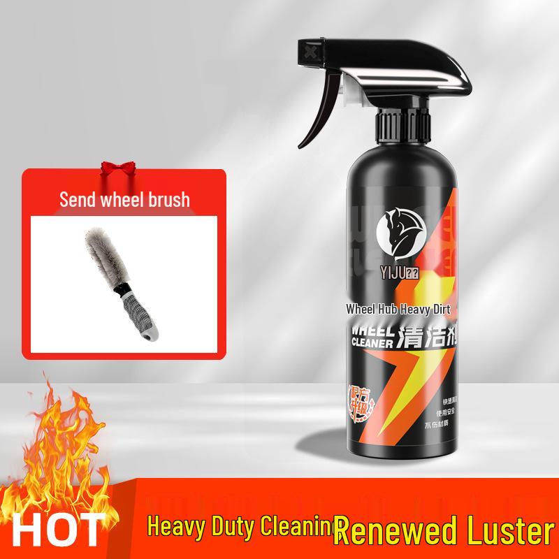 Wheel & Tire Rust Remover Spray - Cleans Car Rims, Eliminates Iron Powder, Safe for Aluminum Alloy