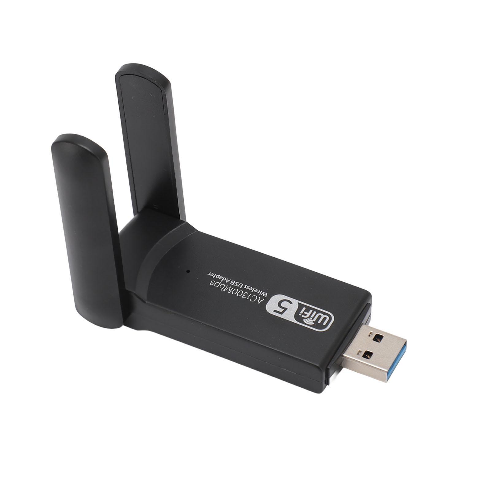 

USB3.0 WiFi Адаптер 2.4GHz 5GHz Двохдіапазонний WiFi Мережевий Адаптер з Подвійною Антеною 5dBi для Windows 11 10