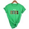 Hello Leopard Printing Women Short Sleeve Aesthetic T Shirt Harajuku Graphic Tees Female Year