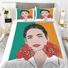 Fashion Girl King Queen Duvet Cover European And American Modern Trend Girly Bedding Set For Teens Polyester Quilt Cover