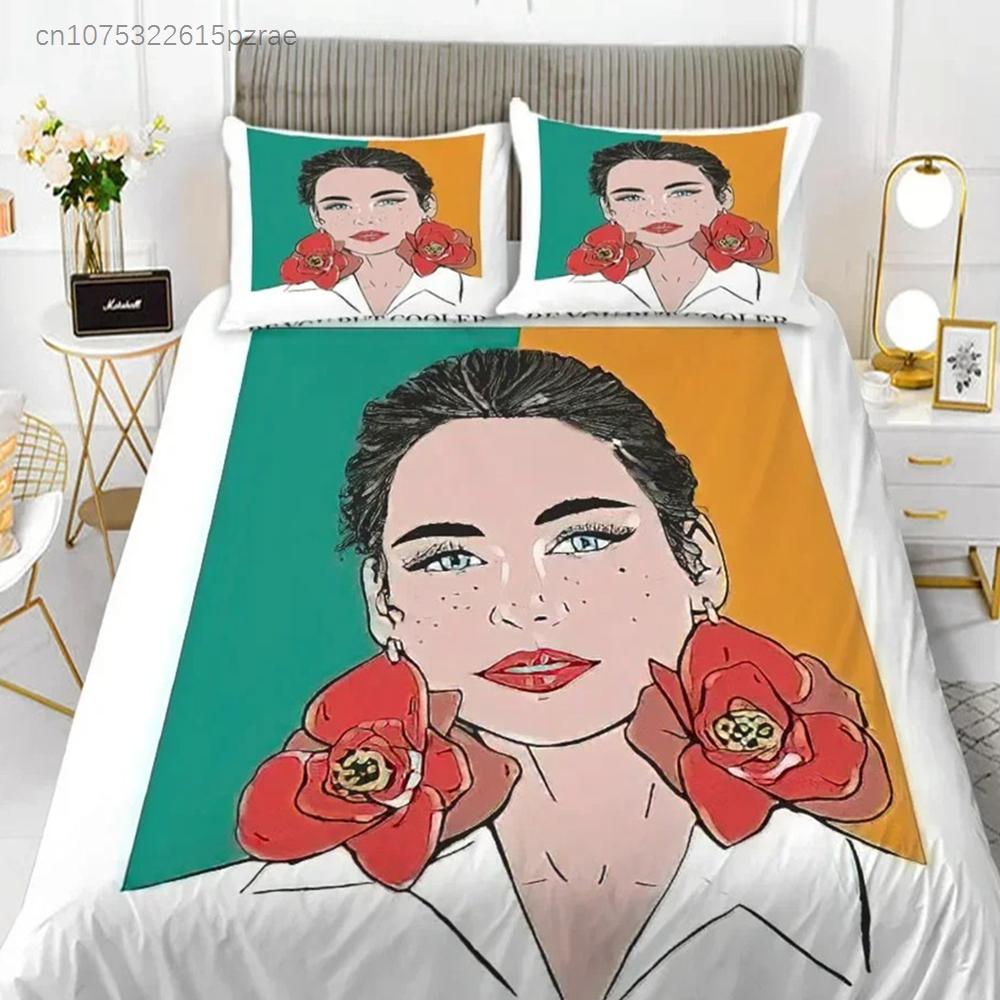 Fashion Girl King Queen Duvet Cover European And American Modern Trend Girly Bedding Set For Teens Polyester Quilt Cover