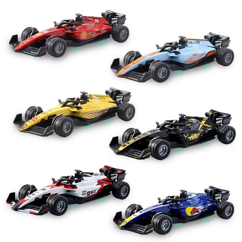 1: 64 Mini Alloy Rc Formula Racing Adjustable Speed Led Light Children'S Portable Toy Indoor And Outdoor Remote Control Toy