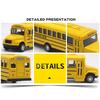 Alloy Vehicle Back Pull Toy School Model Gift