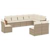 VidaXL Garden Lounge Set with Cushions 10 Pcs, Patio Sofas, Patio Furniture Set, Outdoor Furniture, Beige 3260154