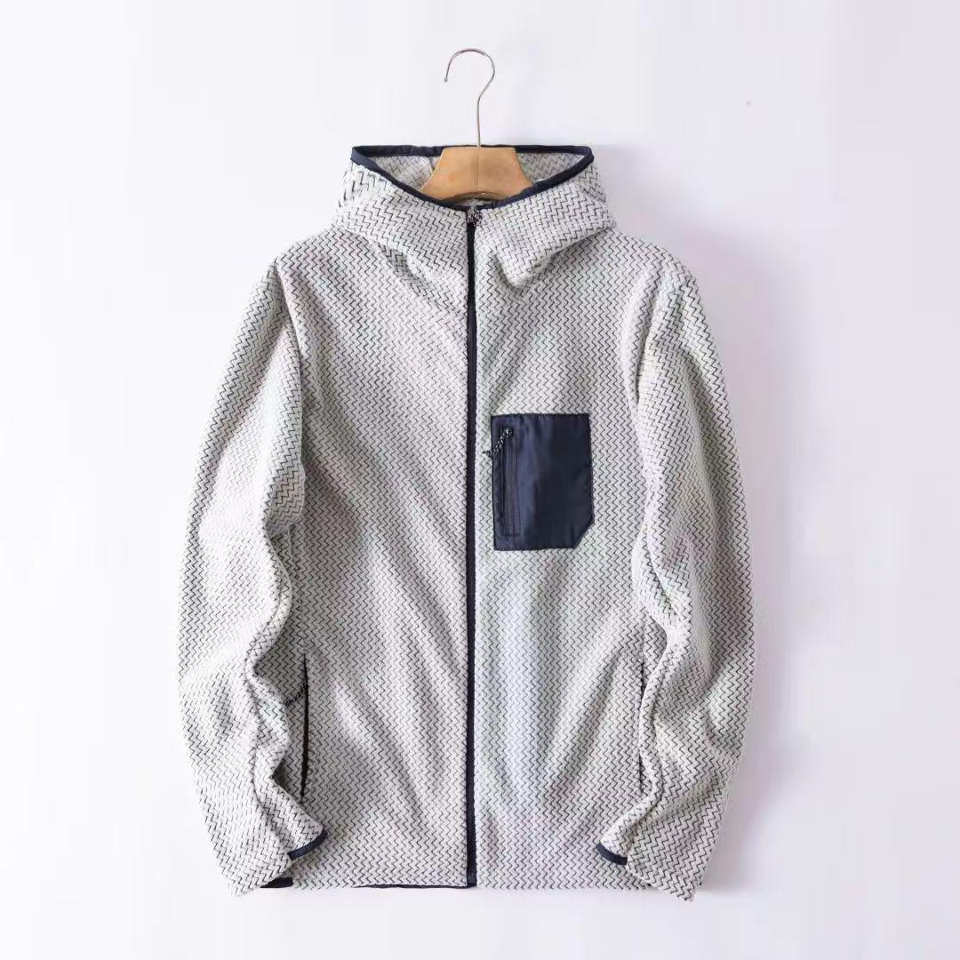 Couple s Lightweight Fleece Zip-Up Hooded Jacket for Spring & Autumn 3XL