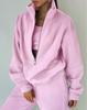 Women's Autumn Sportswaer Winter Warm Suit Casual Loose Zipper Sweatshirts Trouser Tracksuits Fleece Two-piece Set
