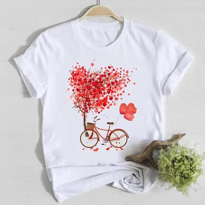 Coffee Happy Time Cute Summer Short Sleeve Casual Tee Top Clothes Fashion Shirt Lady Tshirt Female T Women Graphic T-shirts