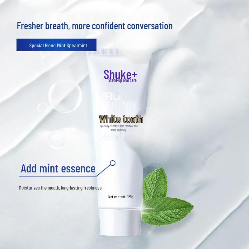 Shuke White Toothpaste Brightening & Stain Removal Duo
