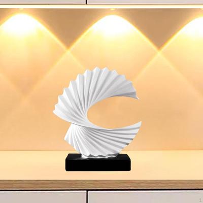 Ocean Wave Statue Abstract Sculpture Craft, Collectible, Centerpiece Creative Resin Figurine Desktop