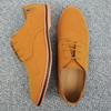 Fashion Autumn Men's Casual Shoes, British Single Shoes, Suede Suede Suede, Cowhide Sole, Plus Size Leather Shoes for Business