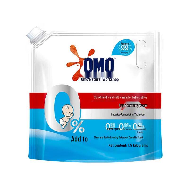 OMO Natural Workshop Clean  Gentle Care Laundry Liquid