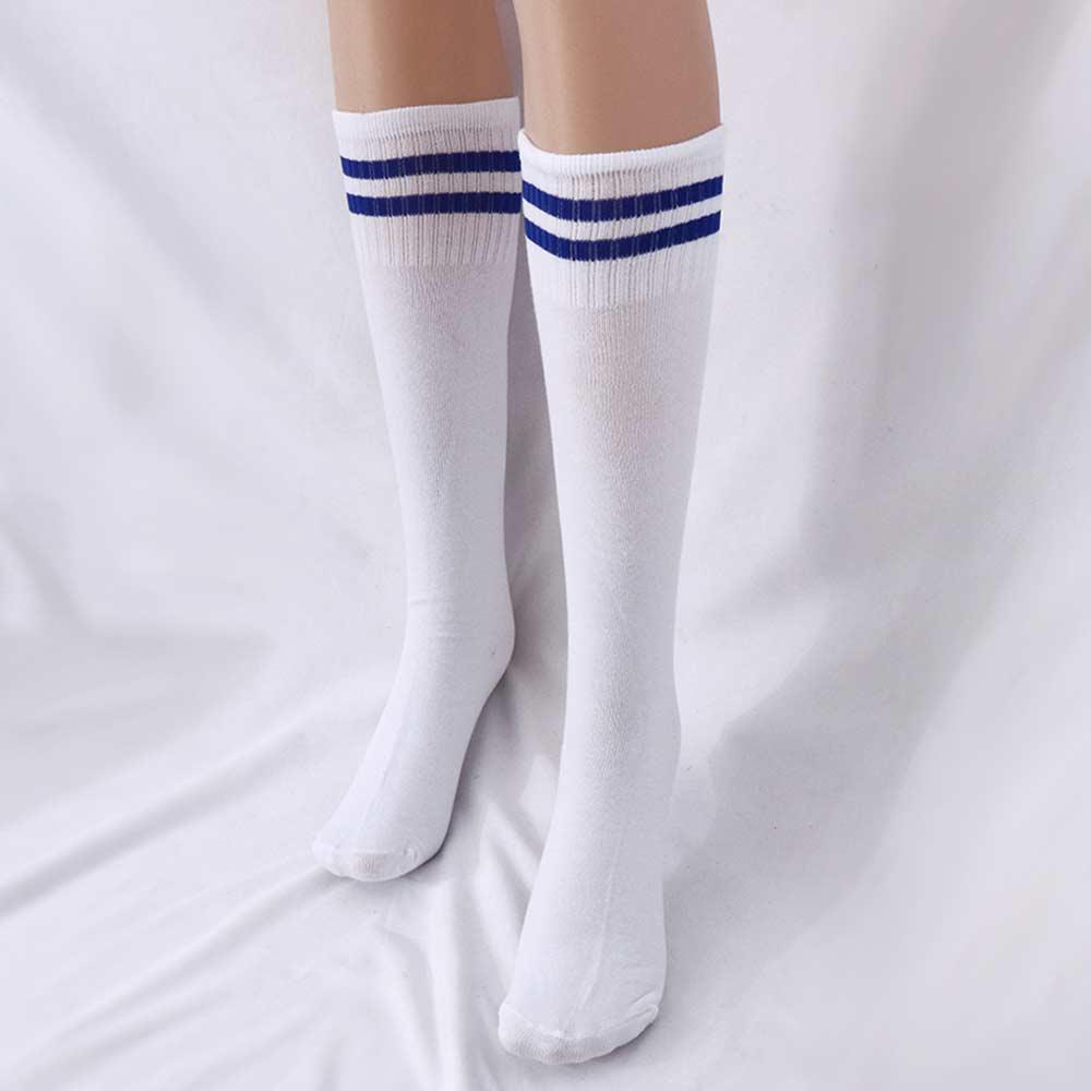 

Multicolor Compression Stockings Cotton Spandex Striped Sock Sports Socks Football Long Socks Soccer Over Knee Socks One Size