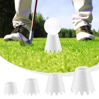 8 tees de golf irrompibles, estructura estable, resistentes al desgaste, diseño ondulado único, tees de simulación de golf para entrenamiento en interiores y exteriores.