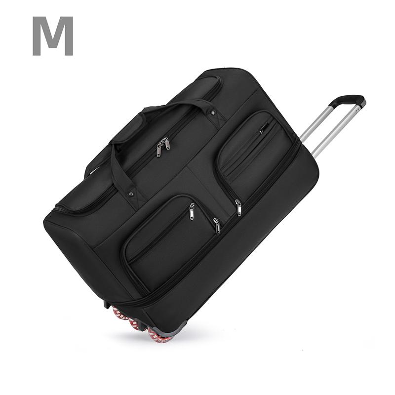 Reisetasche mit erhöhter Kapazität, multifunktionale, zusammenklappbare und erweiterbare Gepäcktasche für College-Studenten, Trolley-Tasche für lange Strecken