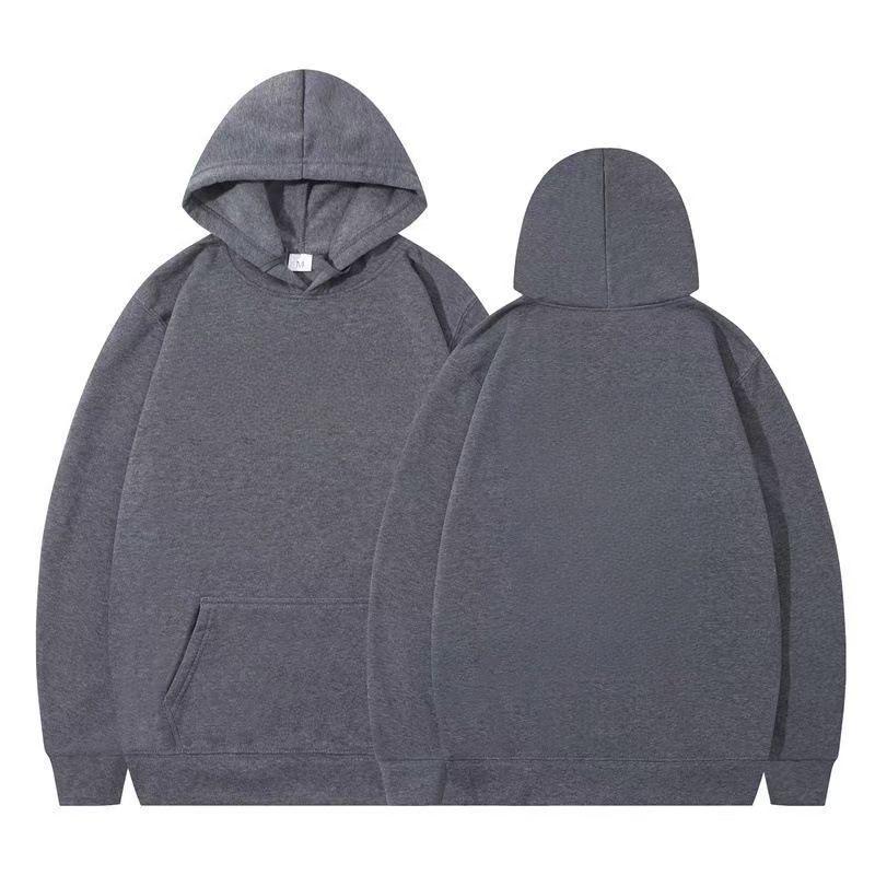 220g European Size Unisex Autumn/Winter Loose Fit Hooded Sweatshirt