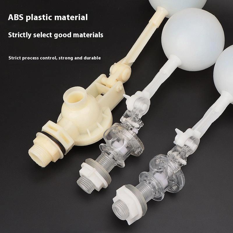 Plastic Floating Ball Valve Fish Tank Water Tank Adjustable Water Inlet Valve Multi Direction Installation Ball Cock