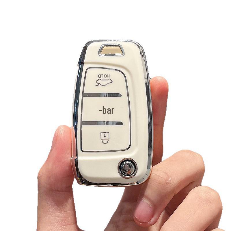 Premium Key Case for 2020 Hyundai Elantra, 2019 ix35, and Yuena - Women's Edition with High-Grade Buckle