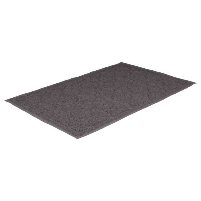 Tapis pour bac à litière - Trixie - PVC - Antidérapant - 37x45 cm - Gris