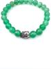Green Aventurine Beaded Bracelet with Buddha Charm, Adjustable Fit, Spiritual Gemstone Perfect Gift for Both Men's and Women's "