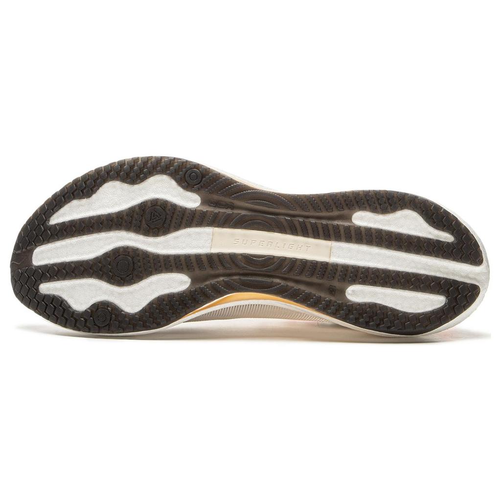 New LiNing Super Light 21 Slip Resistant, Abrasion Resistant, Breathable Low Top Running Shoes Men's White Apricot Gold ARBU001-49