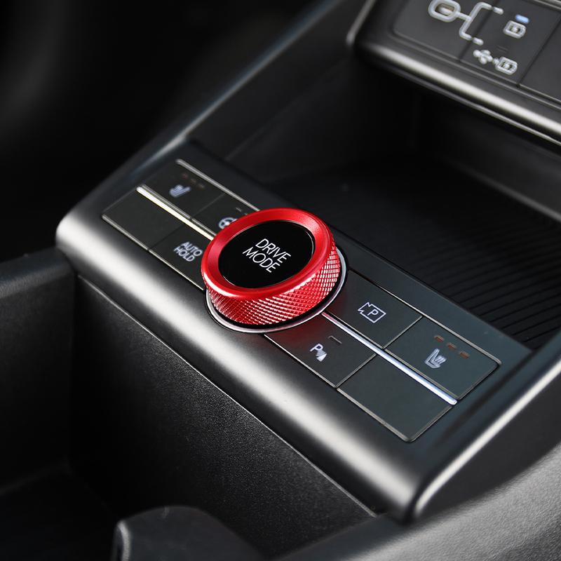 For Hyundai Kona SX2 2024 2025 Interior Accessories Aluminum Car Central Console Gear Shift Drive Model Control Knob Ring Cover