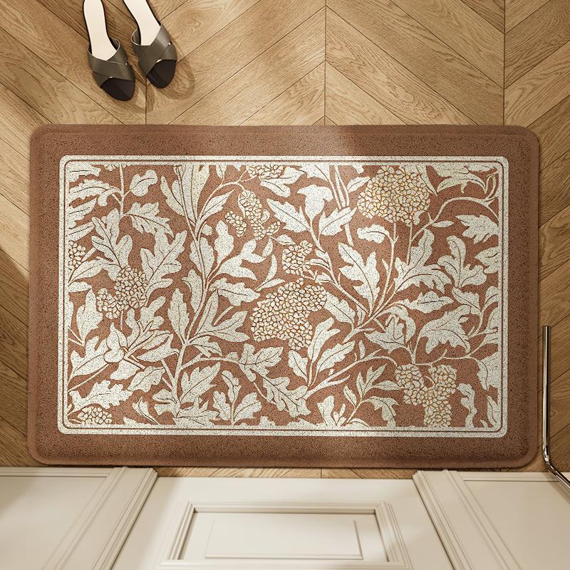 

Скандинавский ПВХ коврик для входной двери, Грязезащитный проволочный ворс, Домашний входной противоскользящий коврик, Коврик для ног для входной двери 60 * 90Cm (edge pressing)