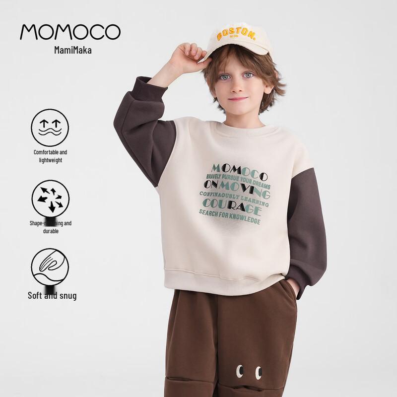 MOMOCO Boys Colorblock Round Neck Sweatshirt 110