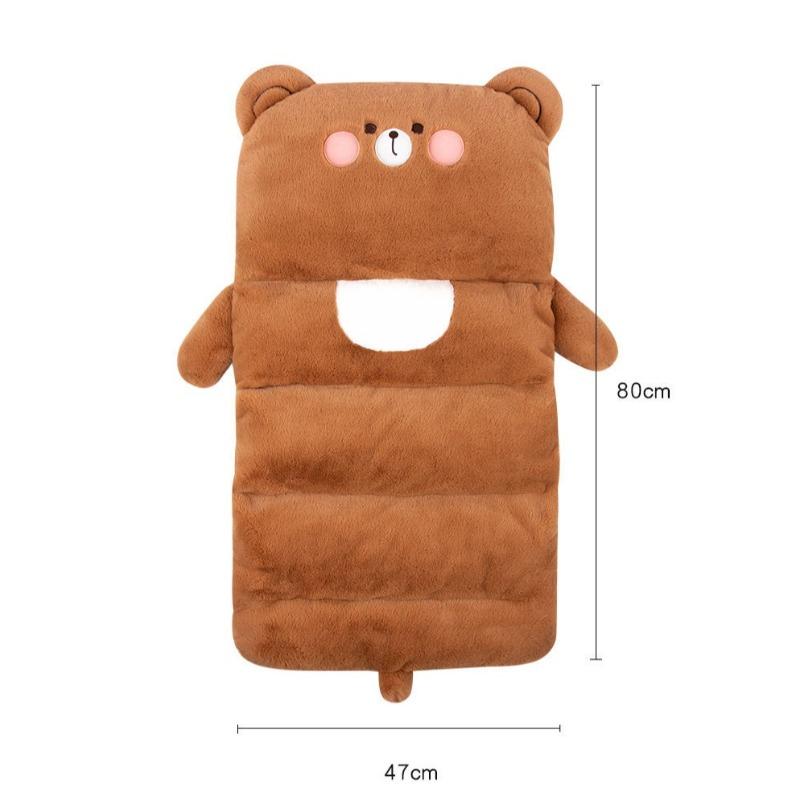 Cartoon-Autositzkissen Warm Bequem Plüsch-Autokissen Ganzjahres-Heimdekoration Stuhlkissen