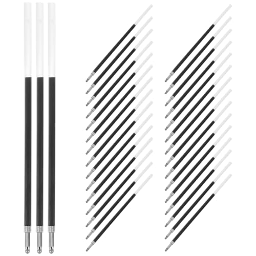 Ballpoint Pen Refills, LIFKOME, 40-Pack Black Ink 0.7mm Refills for Retractable Pens
